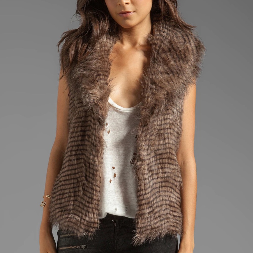 Jack Faux Fur Vest Medium